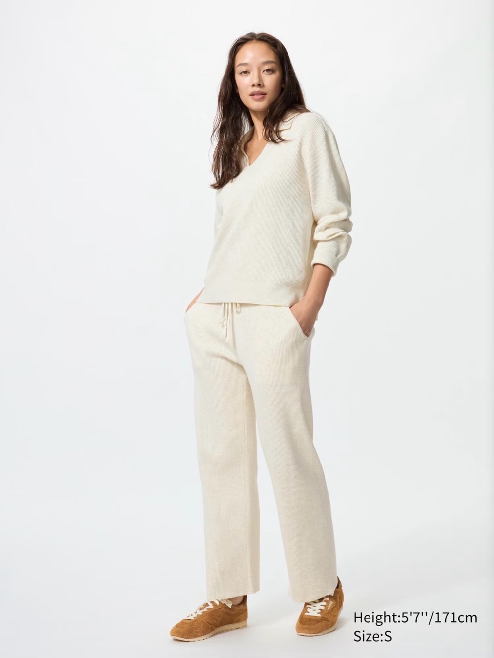 Uniqlo Washable Knit Ribbed Pants